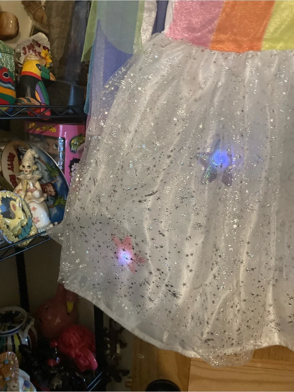 Girls long sleeve rainbow unicorn costume - Picture 6 of 11